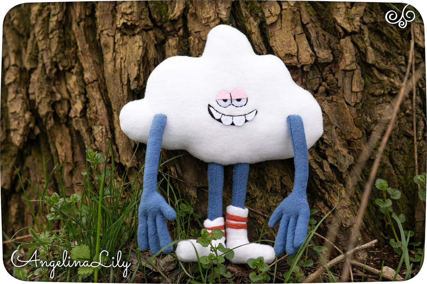 Cloud Guy plush, Trolls inspired, handmade plushie, 11in, made to order