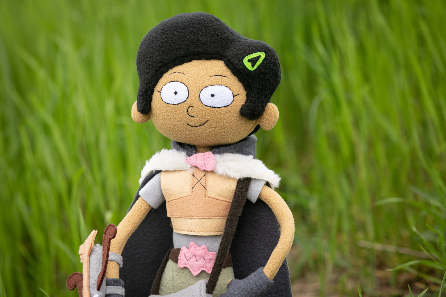 Marcy Wu Amphibia inspired Marcy doll, Amphibia Plush, handmade poseable doll