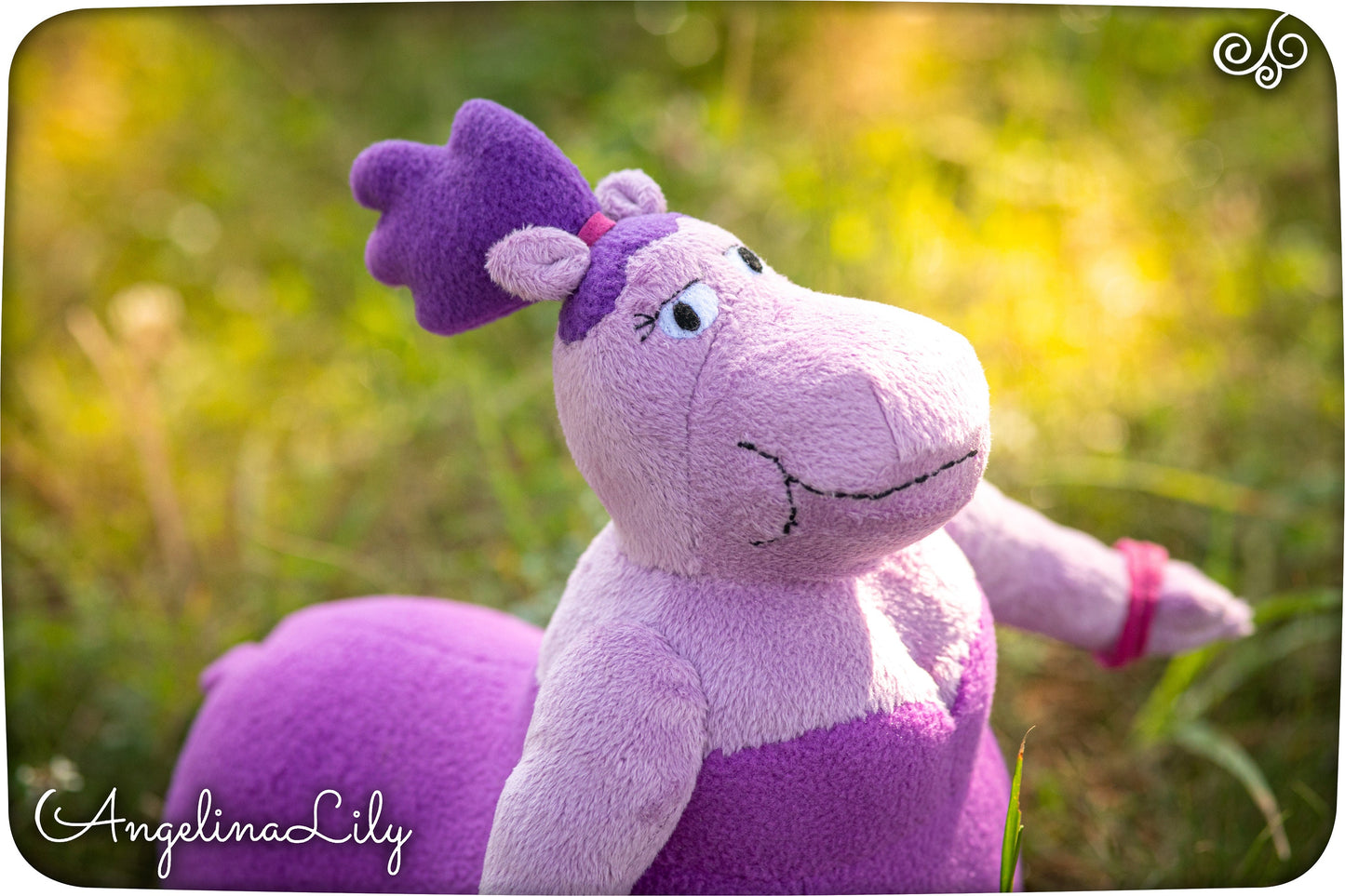 Waterbaby Centaur hippo plushie, Centaurworld inspired, handmade plush, 11.8in high