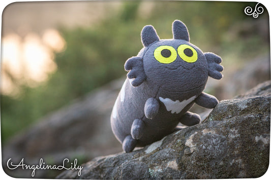 Domino 2 plushie - Boonchuy family's pet cat - Amphibia inspired - Anne's cat - Handmade plushie - Made to order