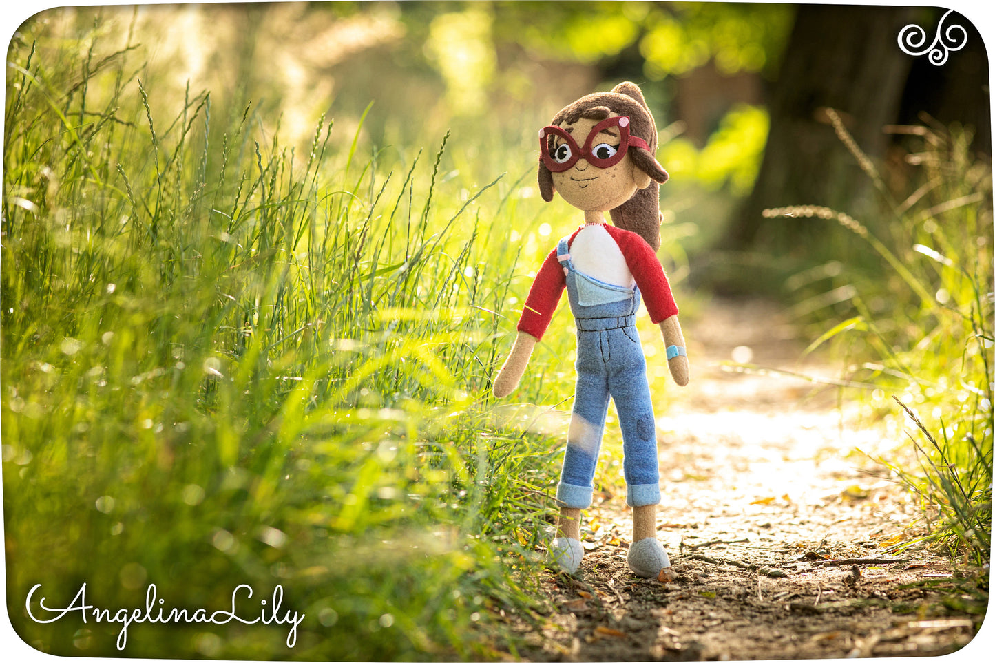 Hailey Banks doll, Hailey's On It! inspired, handmade plushie, 13.7in, made to order