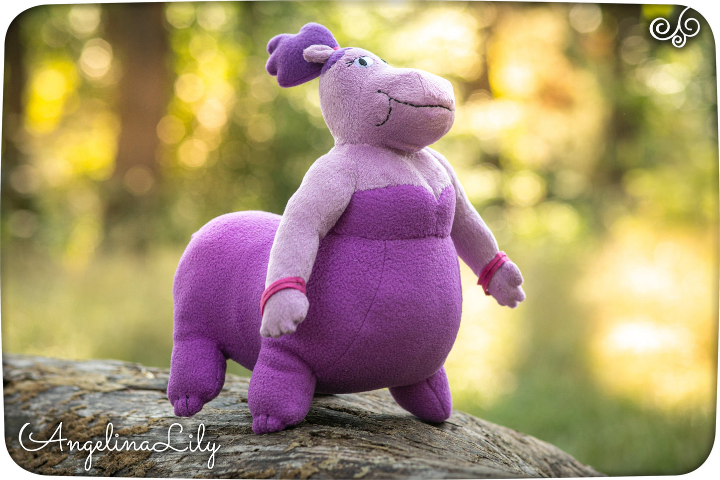 Waterbaby Centaur hippo plushie, Centaurworld inspired, handmade plush, 11.8in high