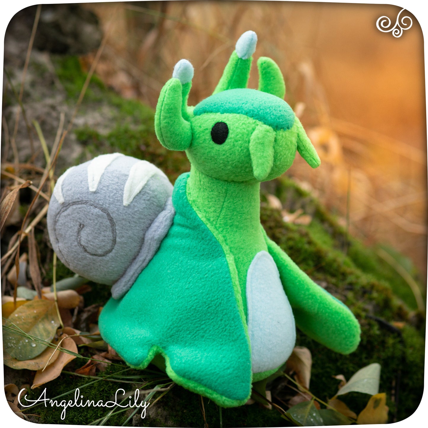 Sylvie Astroneer galastropod handmade soft plush, astroneer Sylva snail from made to order