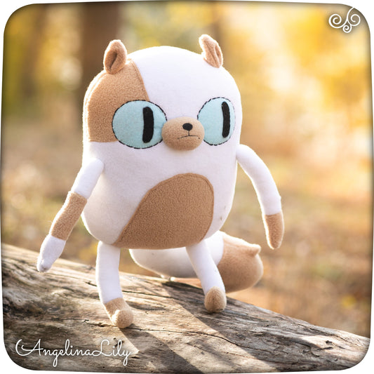 Cake the Cat plushie, Adventure Time: Fionna and Cake inspired, handmade plush, 12.2 in high