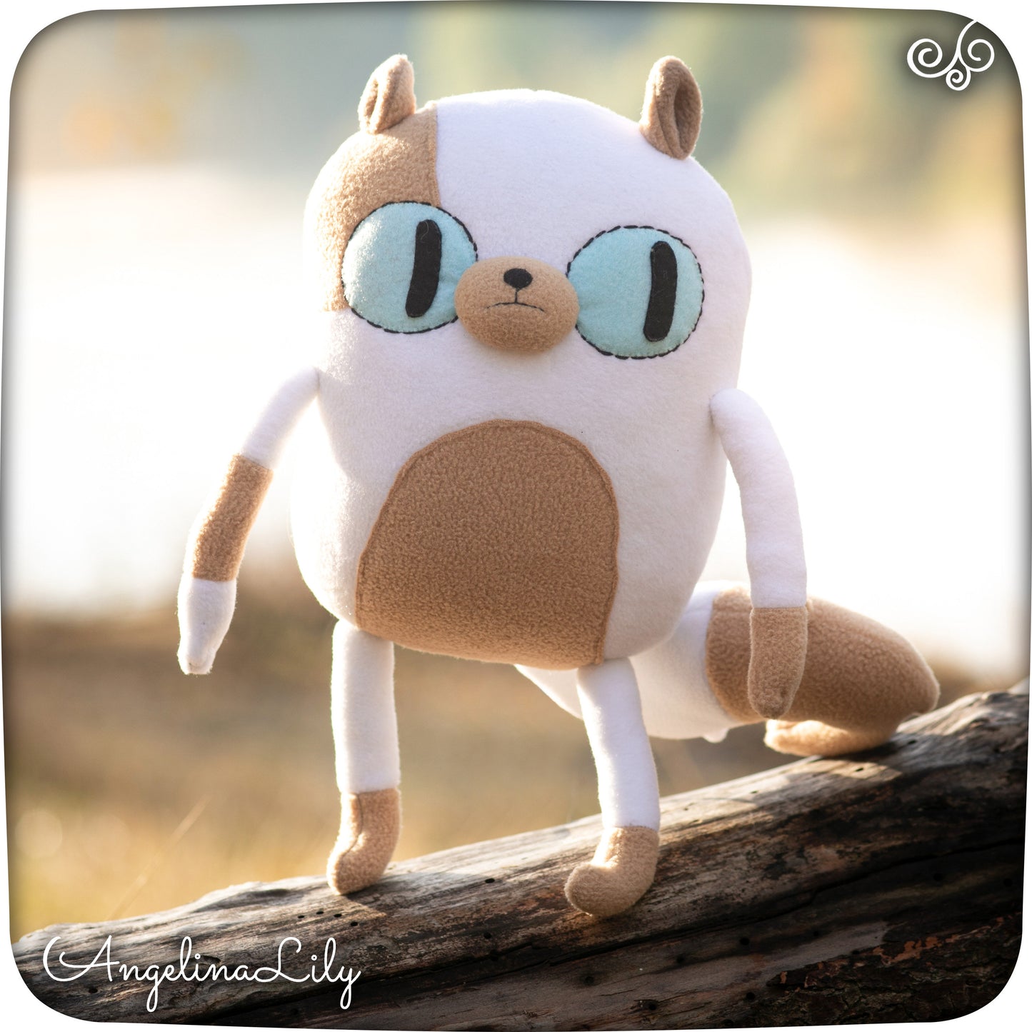 Cake the Cat plushie, Adventure Time: Fionna and Cake inspired, handmade plush, 12.2 in high