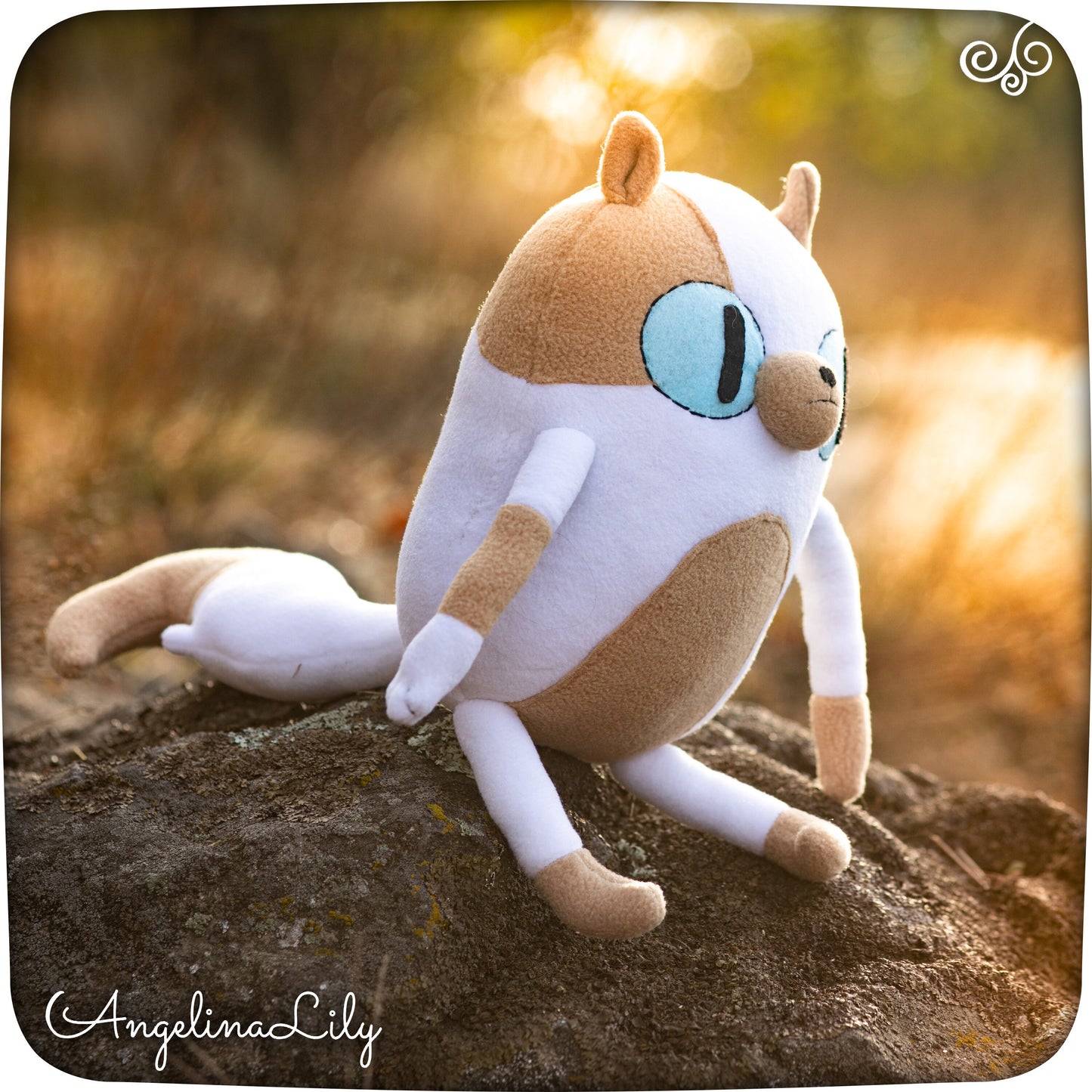 Cake the Cat plushie, Adventure Time: Fionna and Cake inspired, handmade plush, 12.2 in high