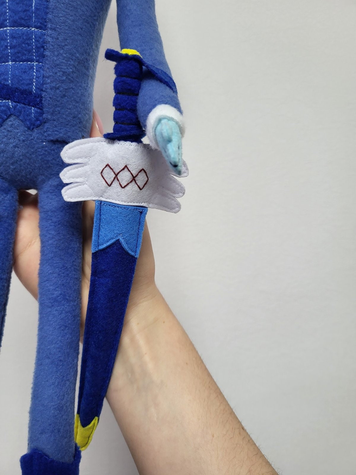 The Winter King doll, Simon Petrikov plushie, handmade plush, 23 in high with poseable legs