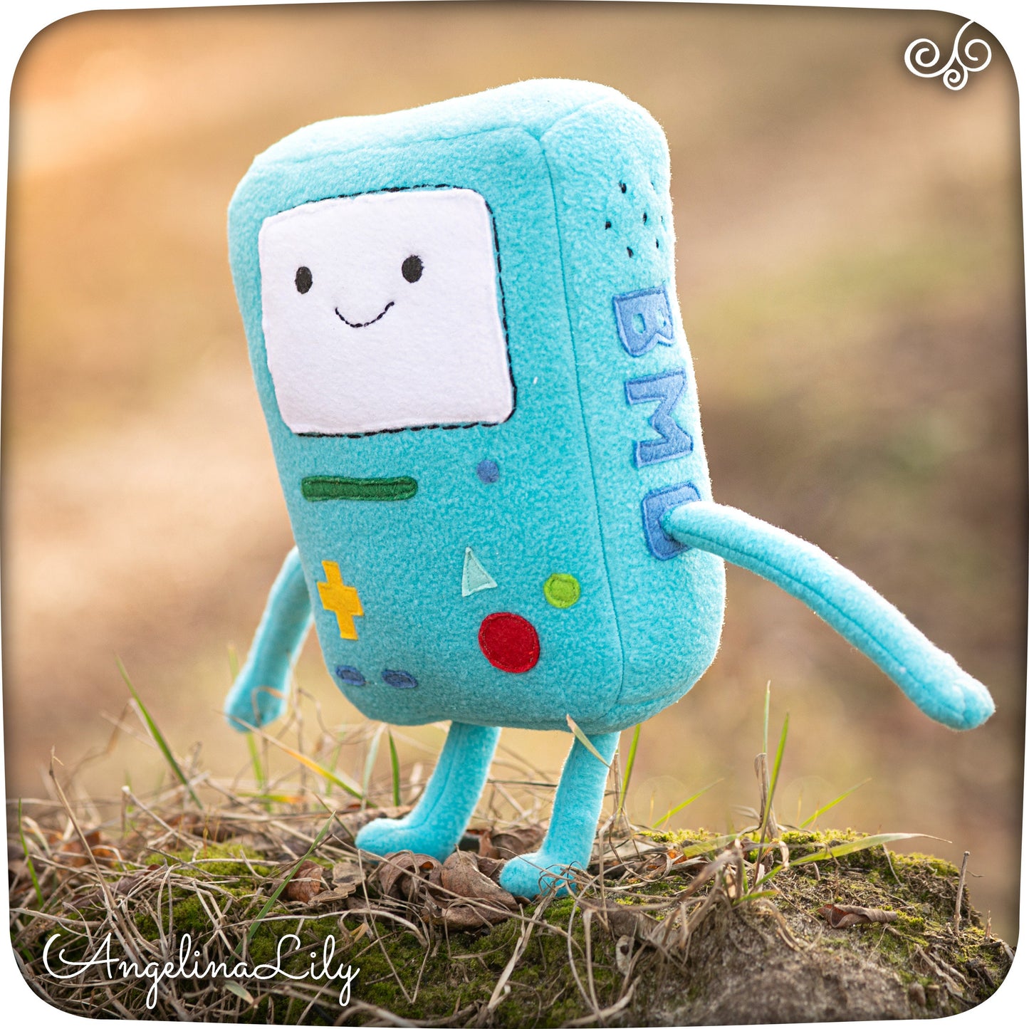 Adventure Time inspired - BMO Beemo plushie, handmade soft plush, 10 in high, made to order