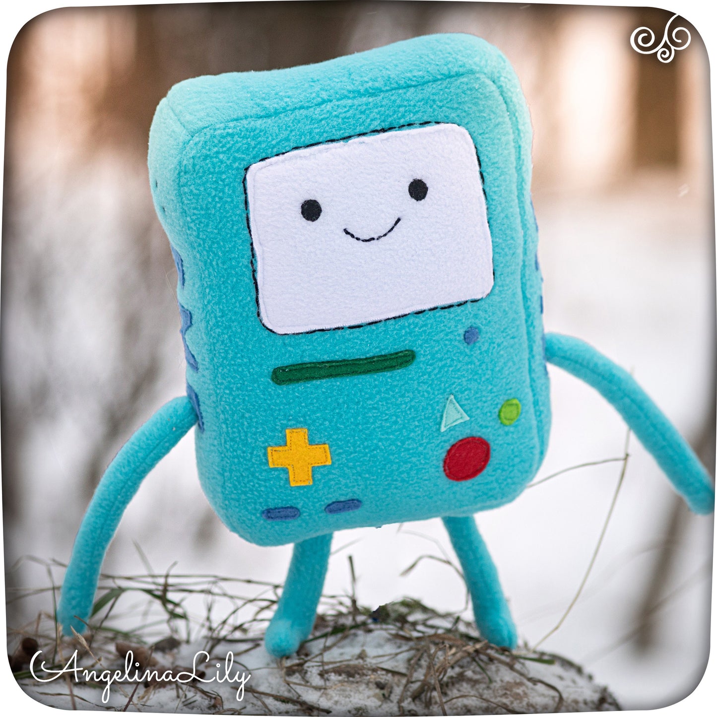 Adventure Time inspired - BMO Beemo plushie, handmade soft plush, 10 in high, made to order