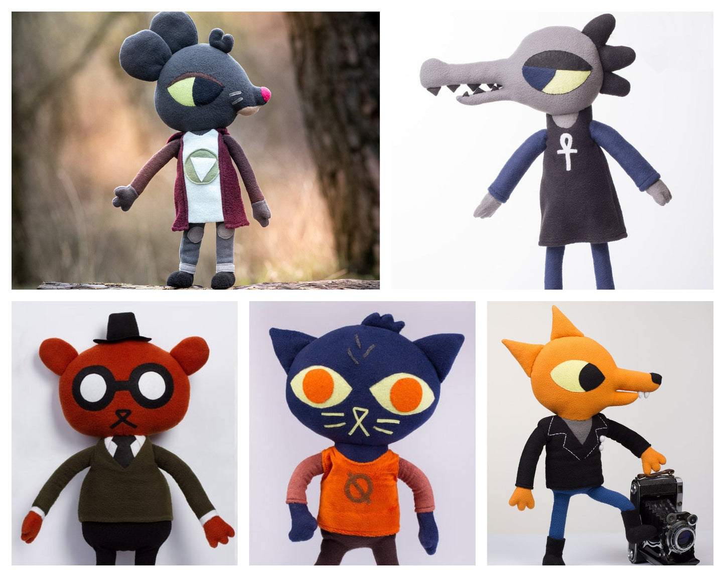 Bea plush, Night in the Woods Bea inspired, decoration handmade, 14.6 in high, poseable arms and legs