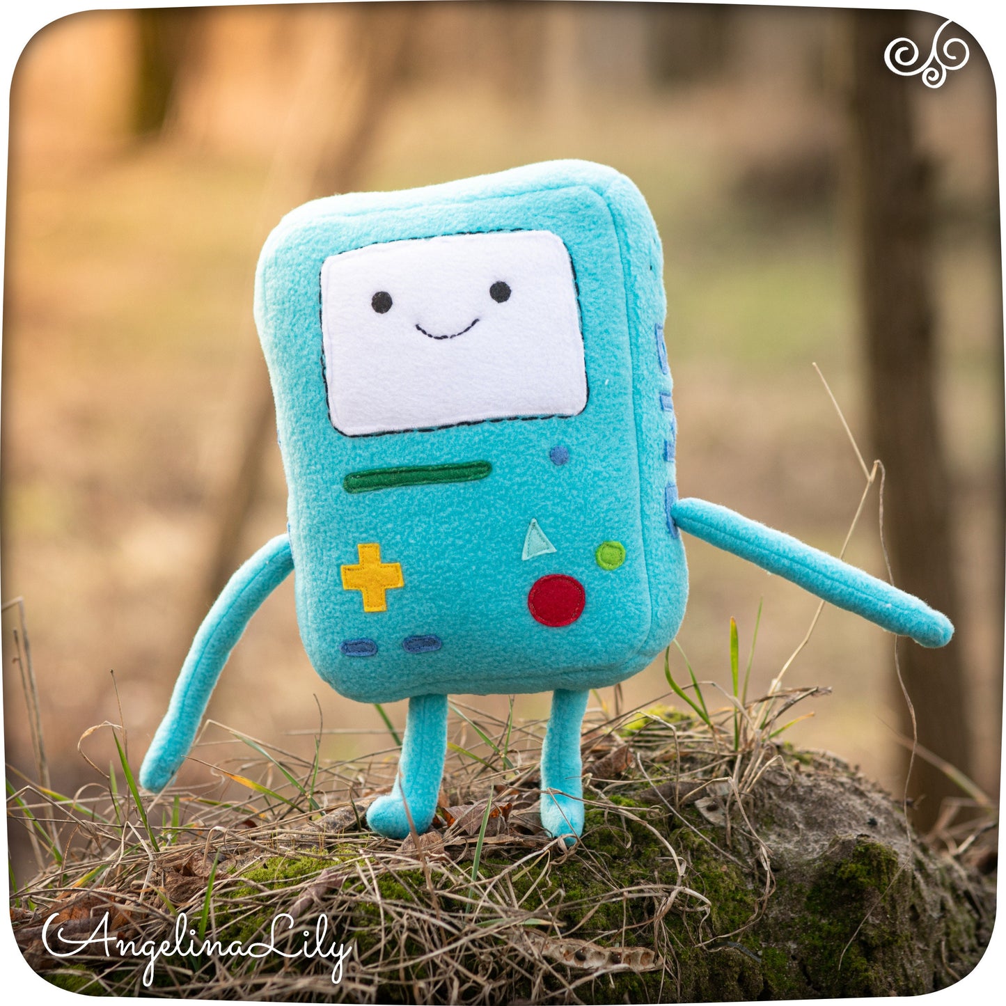 Adventure Time inspired - BMO Beemo plushie, handmade soft plush, 10 in high, made to order